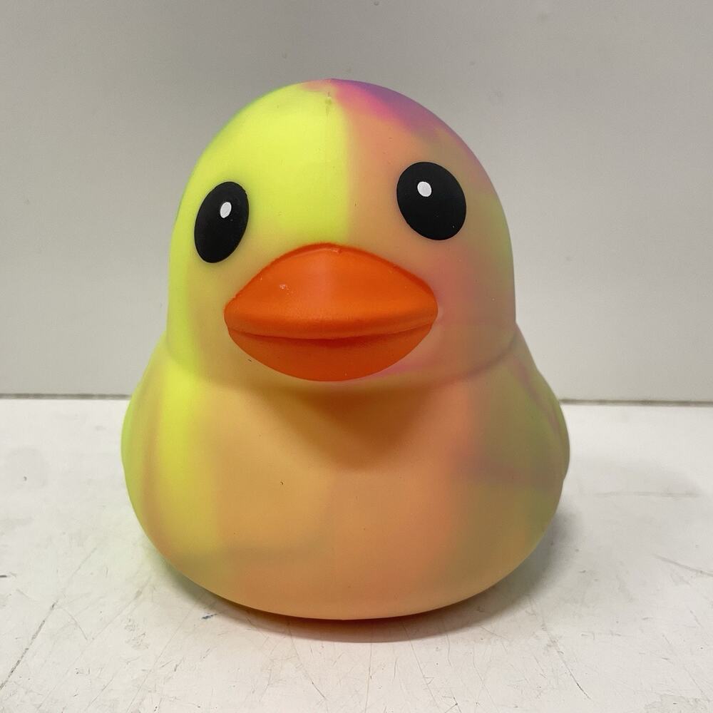 Sunny Days Jumbo Squeezy Duck XL Pink Purple Tie Dye Squishy Sensory Fidget